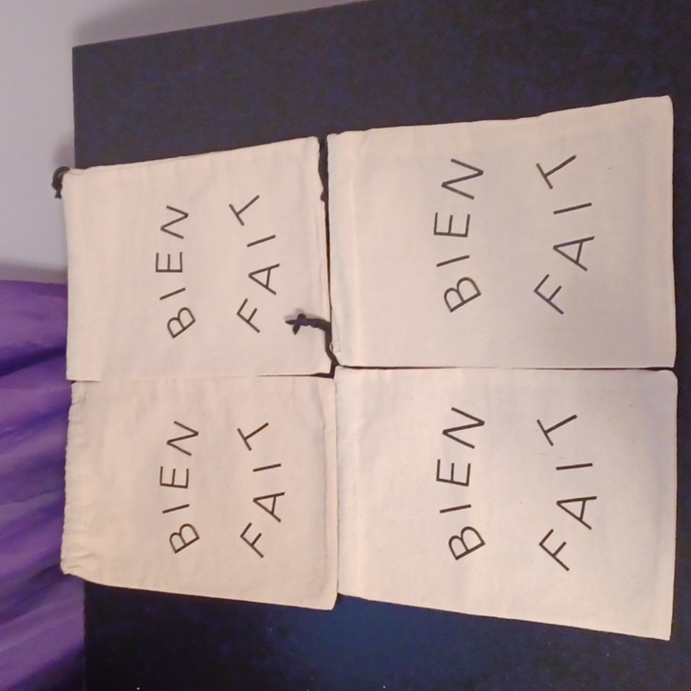 4 New Madewell Canvas Bien Fait Jewelry bags